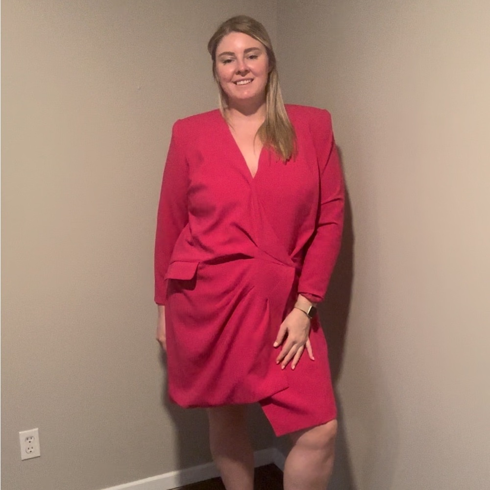 Beautiful hot pink suit dress!